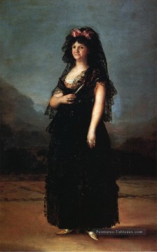  Reine Tableaux - La reine Maria Luisa portant une Mantilla Francisco de Goya